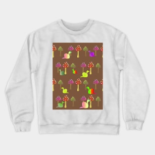 MAGIC Mushrooms And Snails Crewneck Sweatshirt